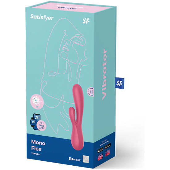 SATISFYER MONO FLEX ROSA CON APLICACIÓN