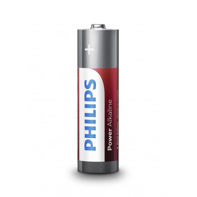 Philips - Batería Alcalina Power AA LR6 Pack de 4