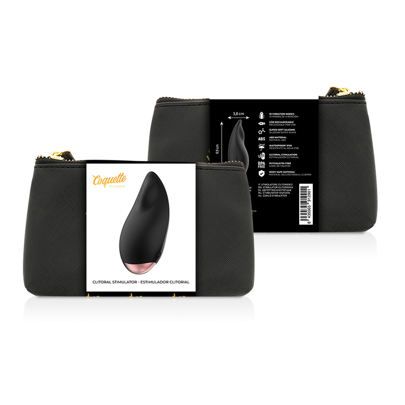 Coquette Chic Desire - Estimulador Clítoris Preto/Ouro