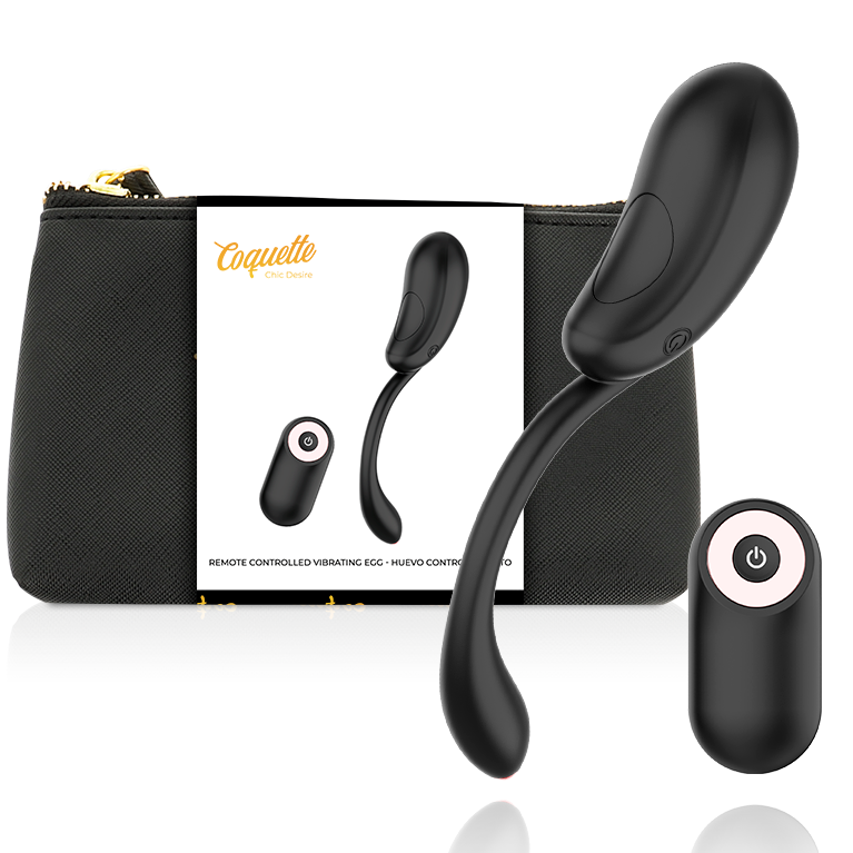 COQUETTE CHIC DESIRE - OVO VIBRANTE CONTROL REMOTO RECARGABLE NEGRO/ DORADO