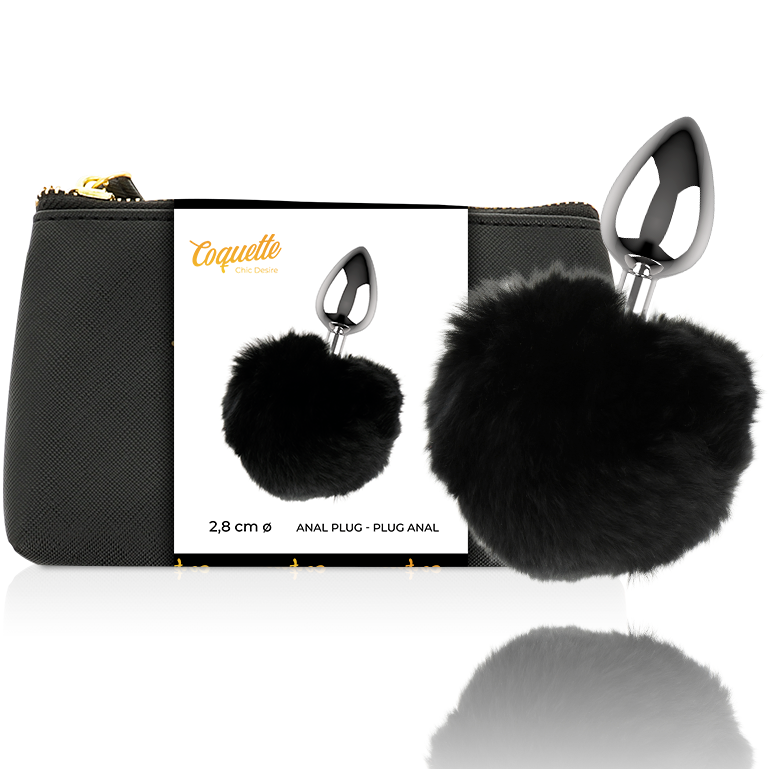 COQUETA CHIC DESIRE - PLUGUE ANAL METAL TAMANHO L 2.8 X 4.1 CM