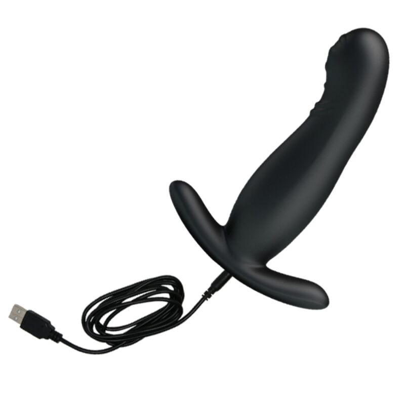 MR PLAY - MASAJEADOR DE PRÓSTATA PRETO RECARREGVEL