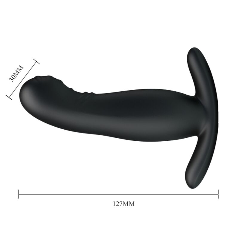 MR PLAY - MASAJEADOR DE PRÓSTATA PRETO RECARREGVEL