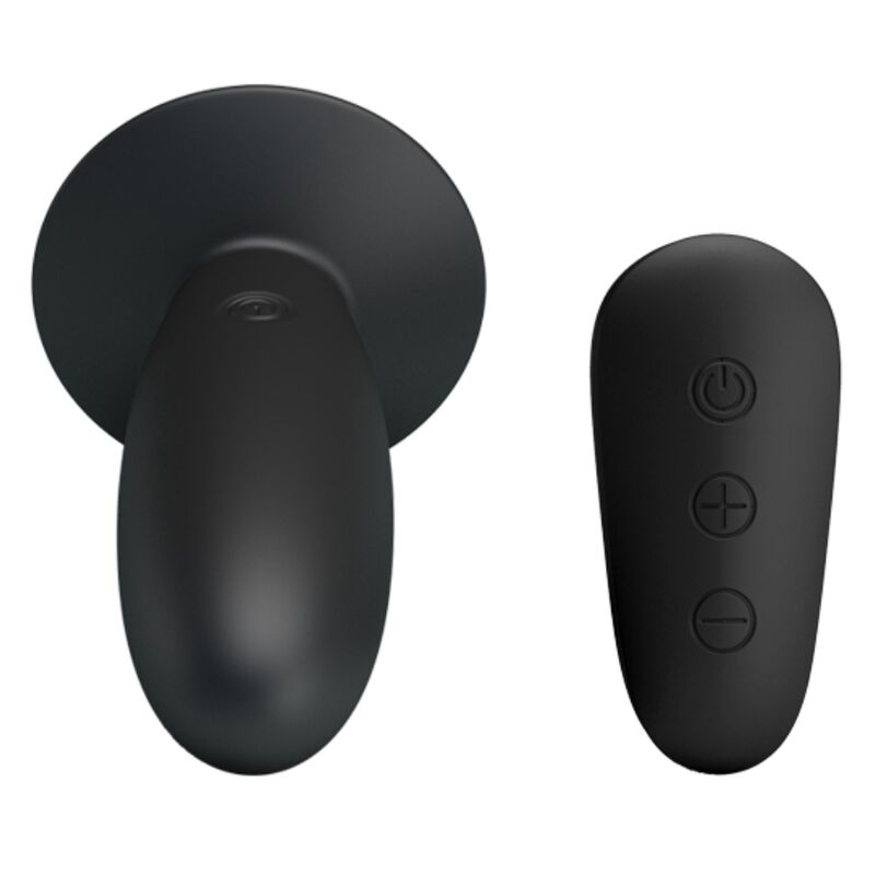 MR PLAY - PLUG ANAL COM CONTROL REMOTO VIBRAO PRETO