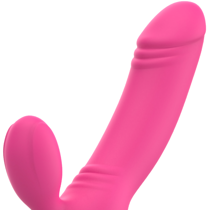 OHMAMA - VIBRADOR DE ESTIMULACIÓN DOBLE BIX EDICIÓN DE NAVIDAD ROSA