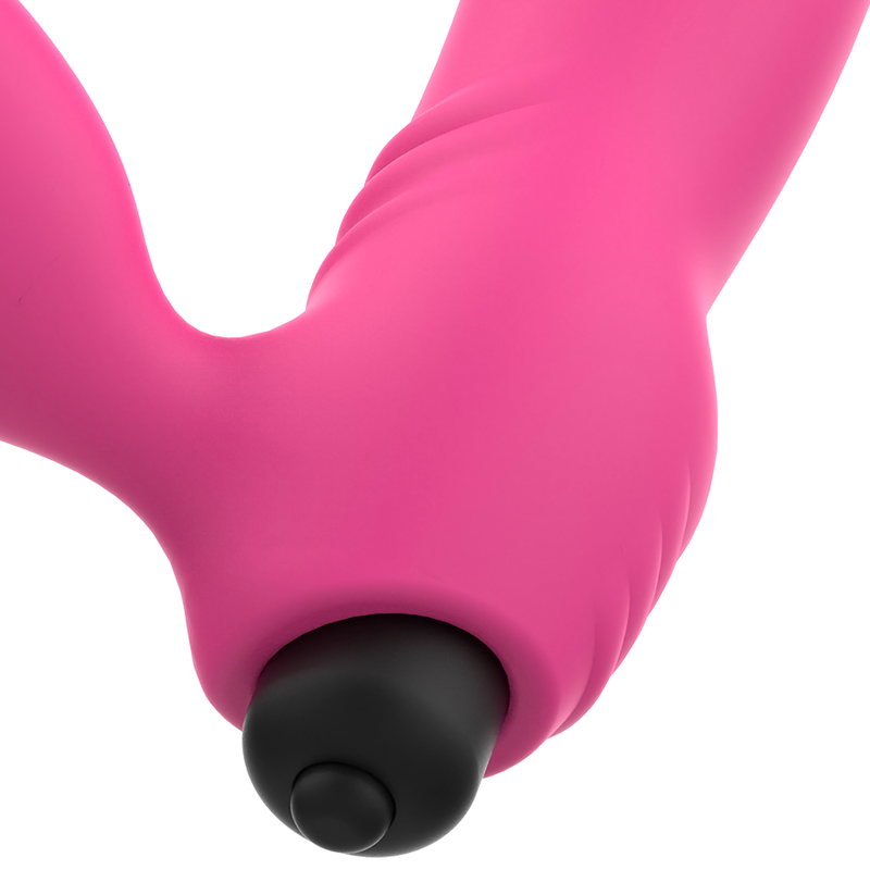 OHMAMA - VIBRADOR DE ESTIMULACIÓN DOBLE BIX EDICIÓN DE NAVIDAD ROSA