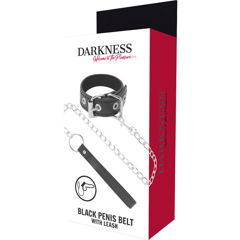 DARKNESS - ANILLO PARA PENE CON CORREA