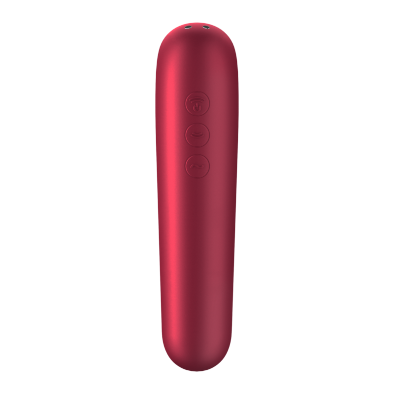 Satisfyer - Vibrador y Succionador Dual Love con Ar Pulsado Vermelho