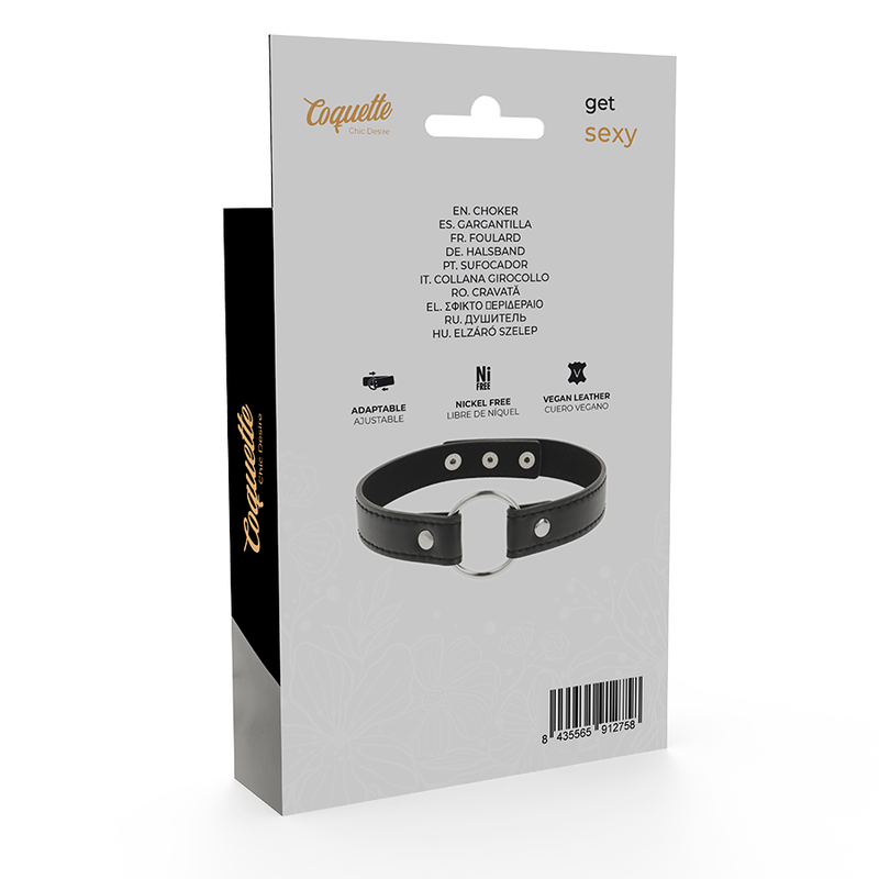 COQUETTE CHIC DESIRE - ACCESORIO MUJER COLLAR DE CUERO VEGANO