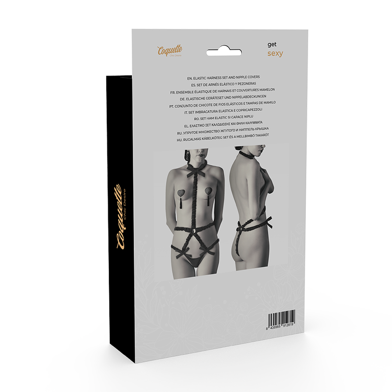 Coquette Chic Desire - Conjunto De Lingerie Com Capas De Bico Deluxe