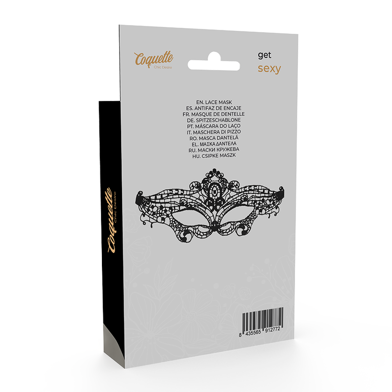 COQUETA CHIC DESIRE - MSCARA DE RENDA PRETA FINA