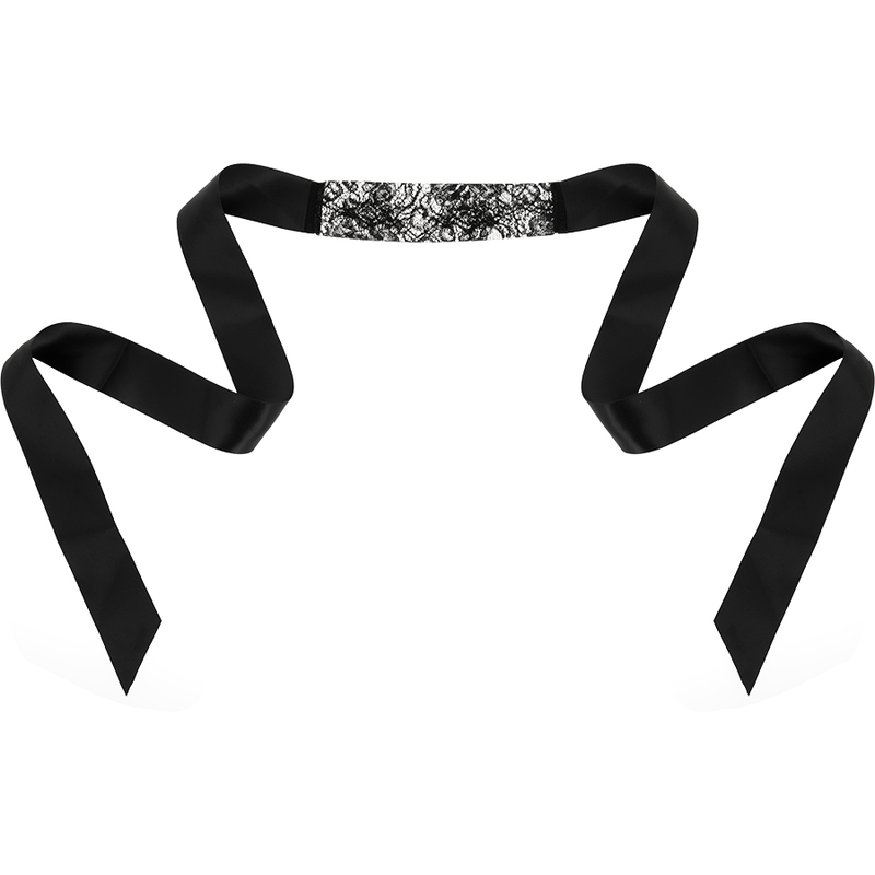 COQUETA CHIC DESIRE - MSCARA DE RENDA PRETA COM FITA