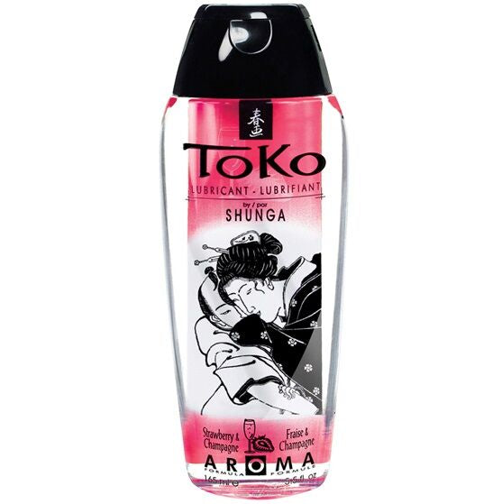 SHUNGA - TOKO AROMA LUBRIFICANTE MORANGOS E CHAMPANHE - Sex Shop Sexy