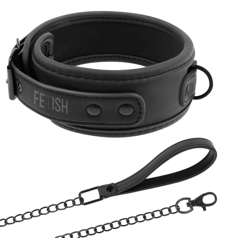 FETISH SUBMISSIVE - COLLAR DE CADENA CON FORRO DE NOPRENE