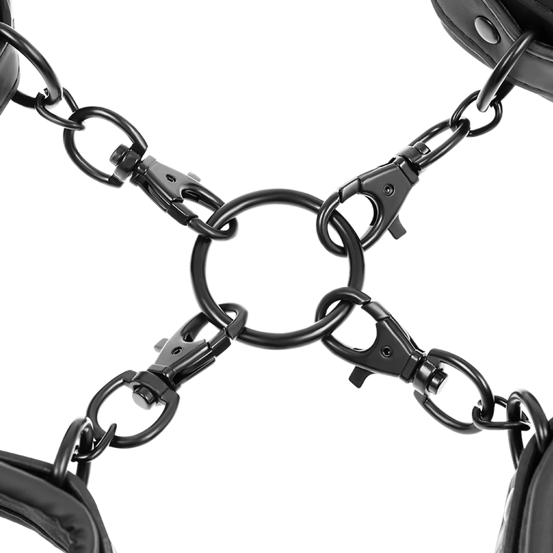 FETISH SUBMISSIVE - CONJUNTO ALGEMAS MÃOS E TORNOZELOS COM FORRO NEOPRENO - Sex Shop Sexy