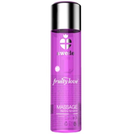 SUECIA - FRUITY LOVE EFEITO DE AQUECIMENTO ÓLEO DE MASSAGEM ROSA FRAMBOESA E RUIBARBO 60 ML