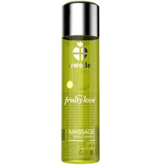 SUECIA - FRUITY LOVE ÓLEO DE MASSAGEM EFEITO DE AQUECIMENTO BAUNILHA E PÊRA DOURADA 60 ML.