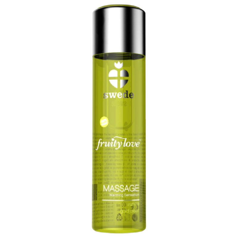 SUECIA - FRUITY LOVE ÓLEO DE MASSAGEM EFEITO DE AQUECIMENTO BAUNILHA E PÊRA DOURADA 120 ML