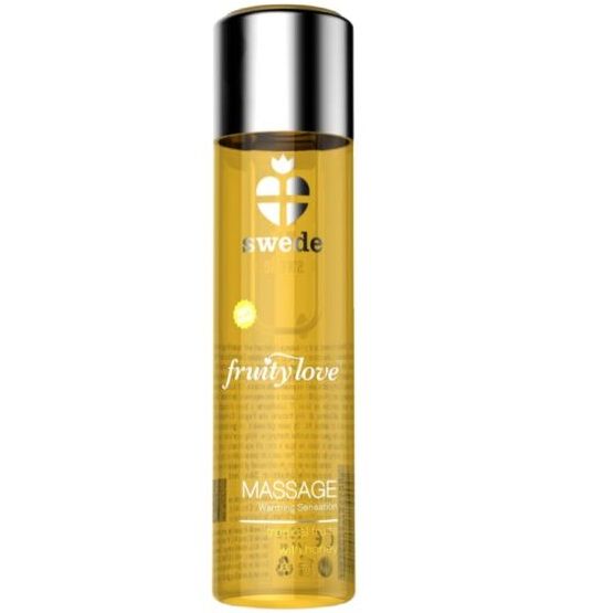 SUECIA - FRUITY LOVE EFEITO DE AQUECIMENTO ÓLEO DE MASSAGEM TROPICAL FRUITY COM MEL 60 ML