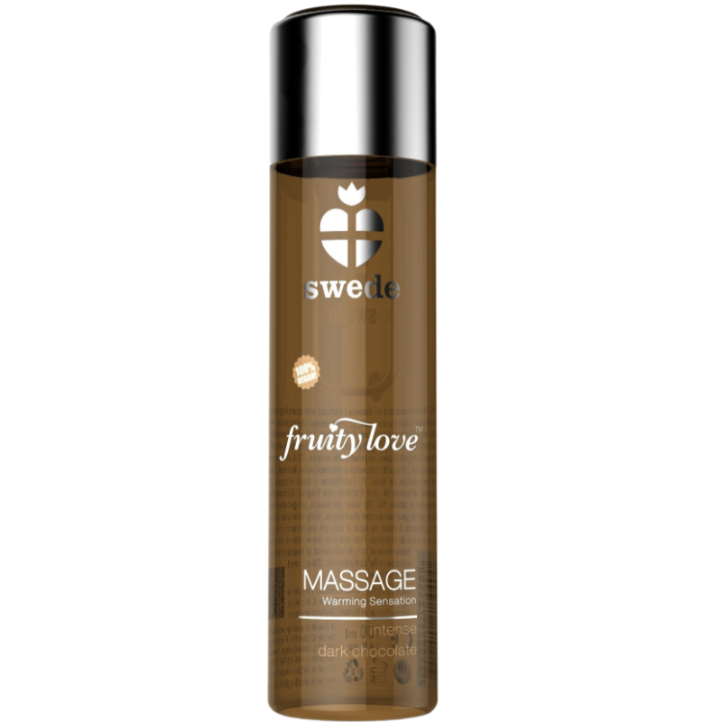 SUECIA - ÓLEO DE MASSAGEM DE EFEITO AQUECENTE FRUTO AMOR CHOCOLATE ESCURO INTENSO 120 ML