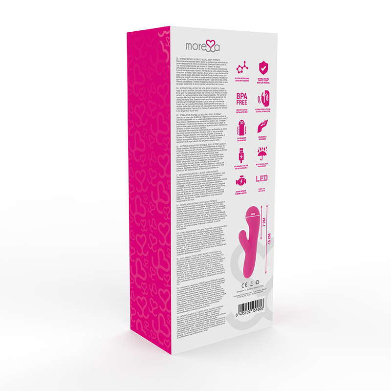 MORESSA - JERRY CLIP VIBRADOR PONTO G E CLITÓRIS PREMIUM SILICONE RECARREGÁVEL - Sex Shop Sexy