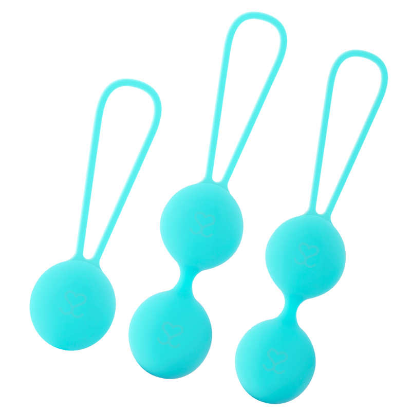 MORESSA - OSIAN SET PREMIUM SILICONE TURQUESA (Osian One - 51 g | Osian Two - 101 g | Osian Three - 85 g) - Sex Shop Sexy