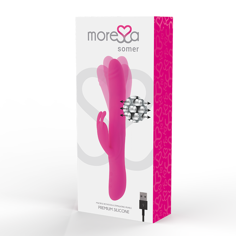 MORESSA - VIBRADOR PREMIUM SOMER CON ROTACIÓN MÚLTIPLE