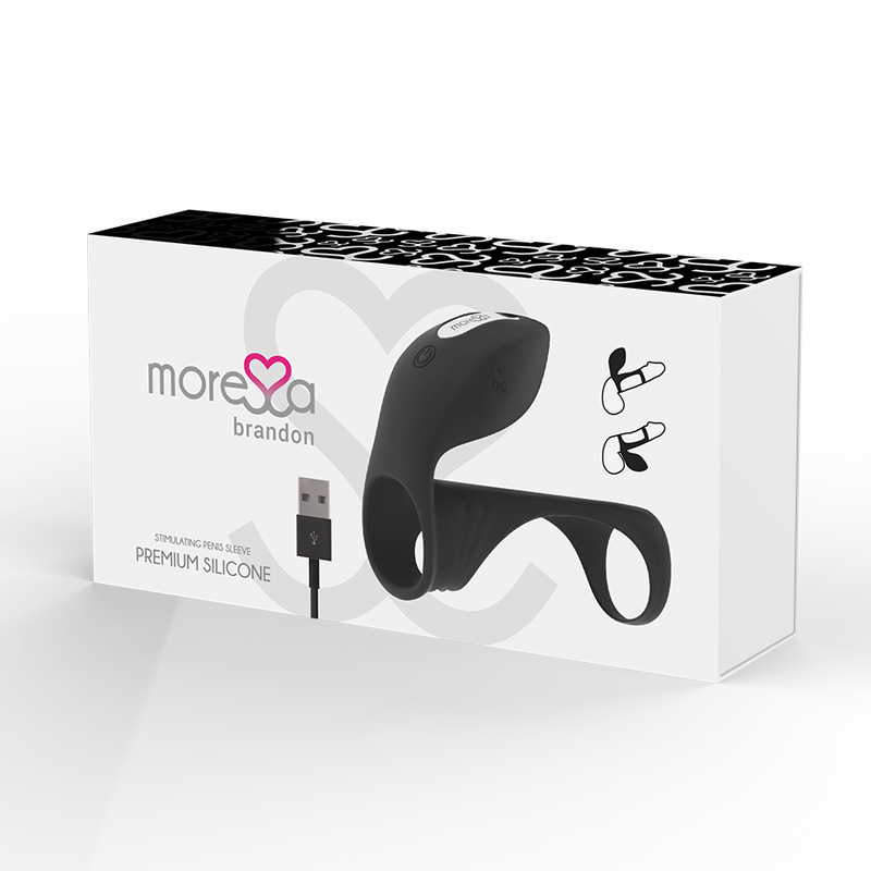 MORESSA - BRANDON POTENTE ANEL VIBRADOR COM FUNDA ENGROSSADORA - Sex Shop Sexy