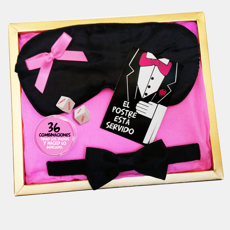 INEDIT - KIT ERÓTICO COM ANTIFAZ O SOBREMESA ESTÁ SERVIDA - Sex Shop Sexy