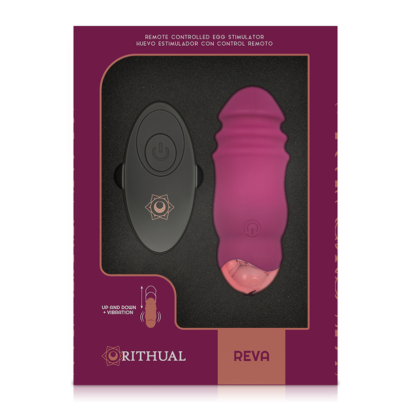 RITHUAL - REVA EGG SISTEMA DE CONTROL REMOTO PARA CIMA E PARA BAIXO + VIBRAO
