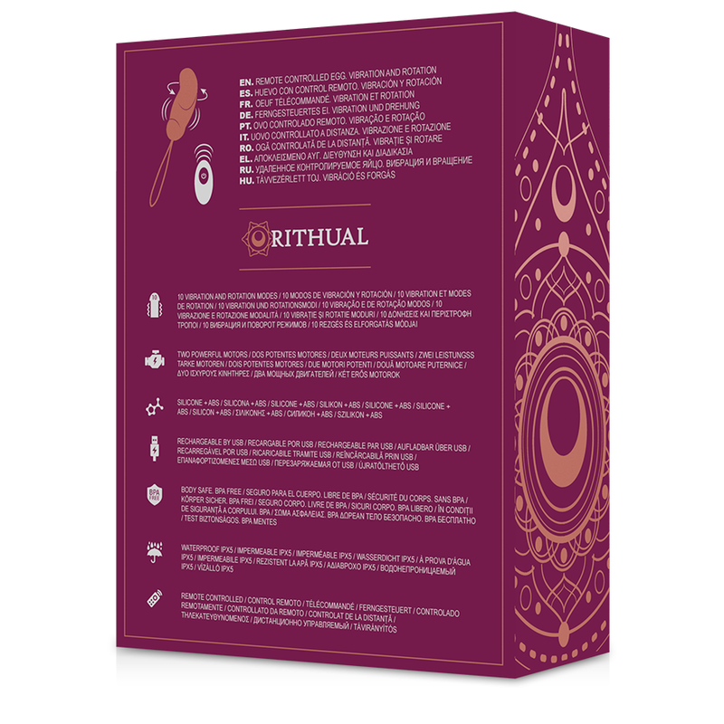 RITHUAL - ESHA OVO SISTEMA DE CONTROL REMOTO ROTAO + VIBRAO