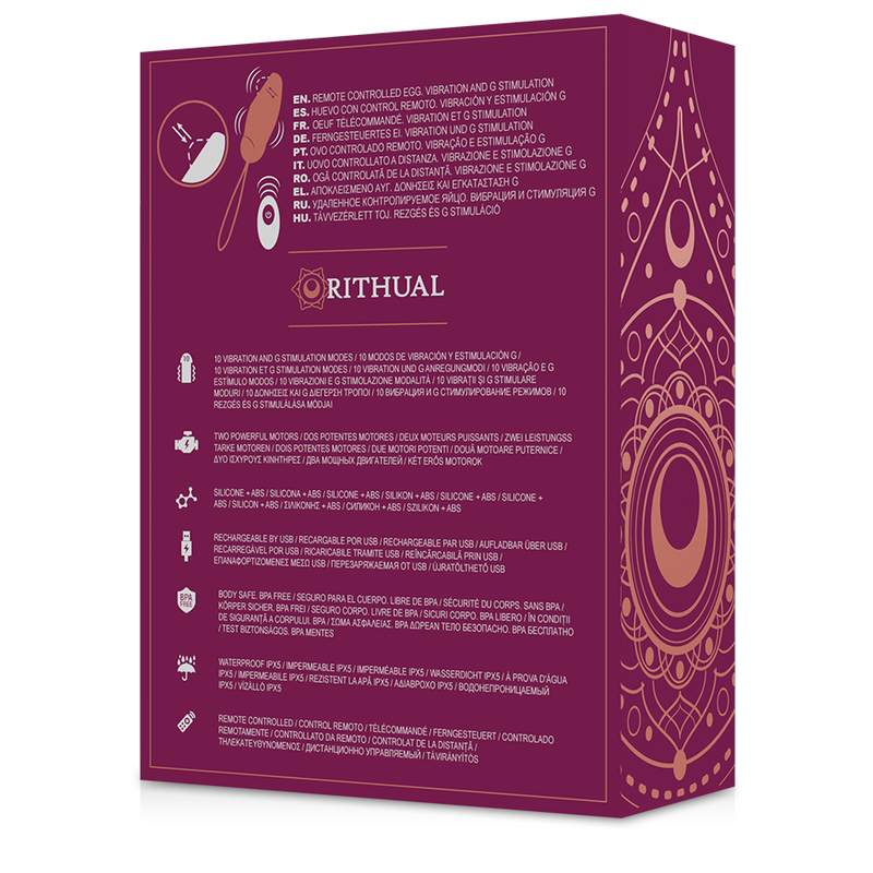 RITHUAL - PRIYA OVO CONTROL REMOTO G-SPOT + VIBRACIÓN