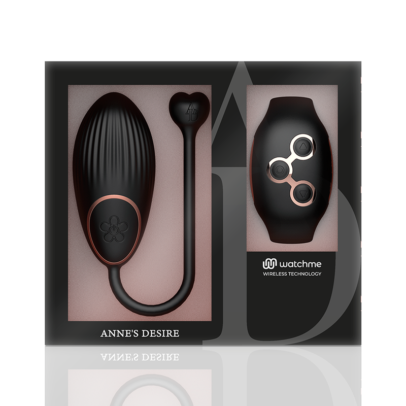 ANNE'S DESIRE - HUEVO TECNOLOGÍA DE CONTROL REMOTO WATCHME NEGRO/DORADO
