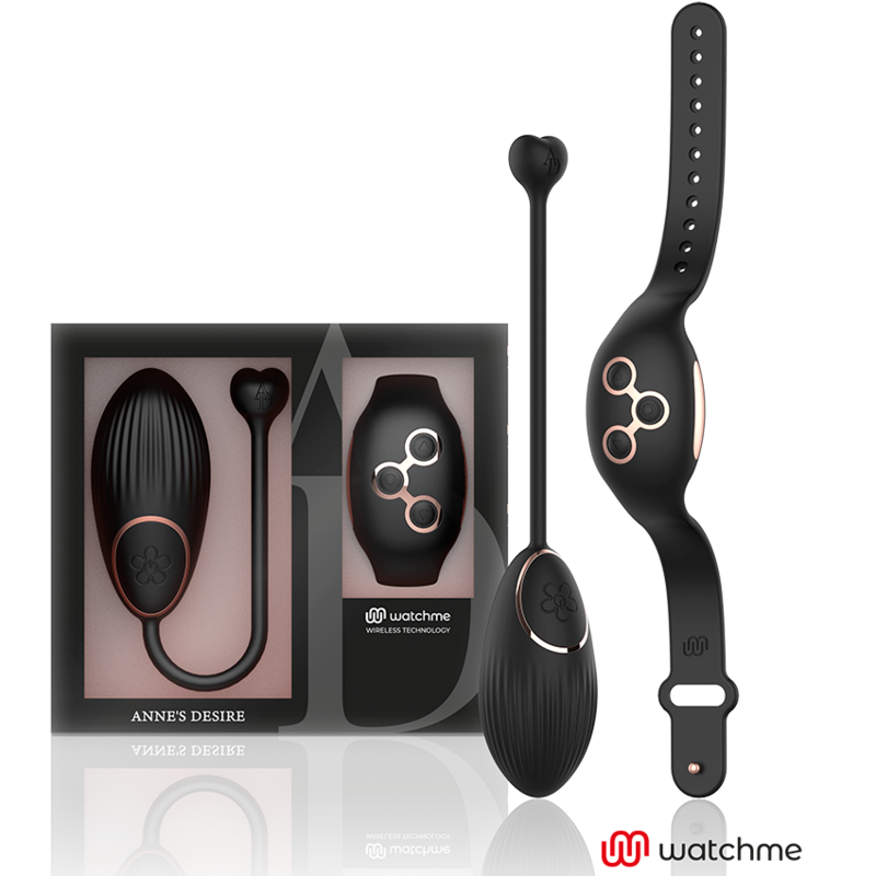 ANNE'S DESIRE - HUEVO TECNOLOGÍA DE CONTROL REMOTO WATCHME NEGRO/DORADO