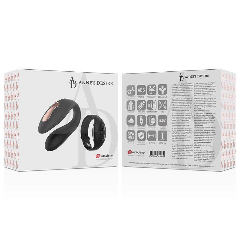 EL DESEO DE ANNE - DUAL PLEASURE TECNOLOG UM WATCHME PRETO