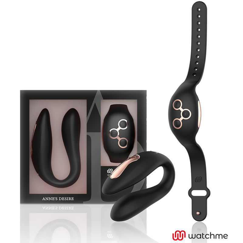 EL DESEO DE ANNE - TECNOLOGÍA DE PLACER DUAL A WATCHME PRETO/OURO