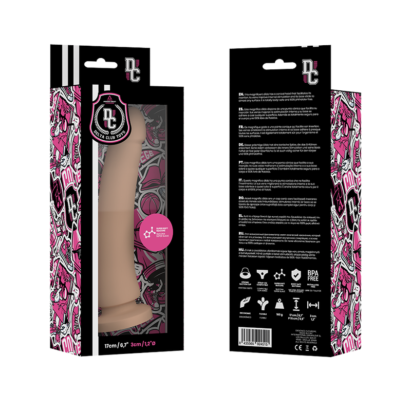 Delta Club - Brinquedos Consolador Médico Silicona Natural 17 Cm - 3 Cm