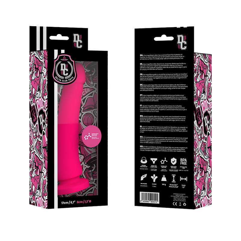 Delta Club - Toys Consolador Médico Rosa Silicona 17 Cm - 3 Cm