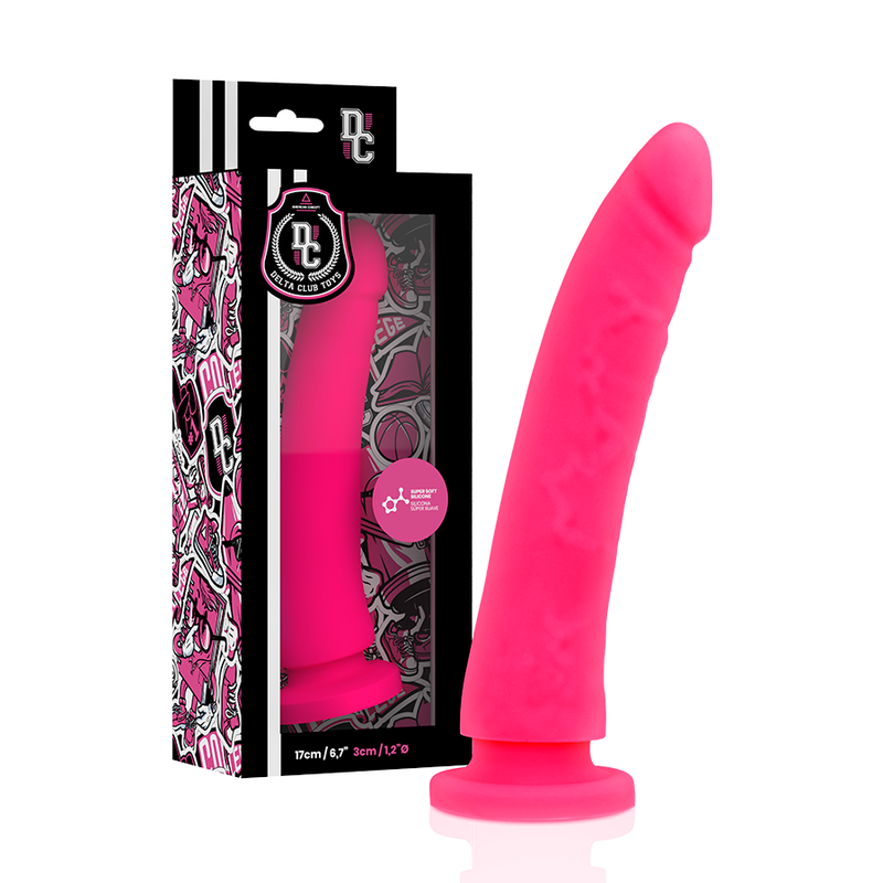 DELTA CLUB - ARREIO DE BRINQUEDOS + DONG ROSA SILICONA 17 CM -O- 3 CM