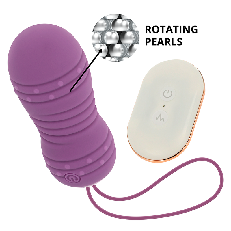 OHMAMA - HUEVO DE CONTROL REMOTO 7 MODOS DE ROTACIÓN LILÁS