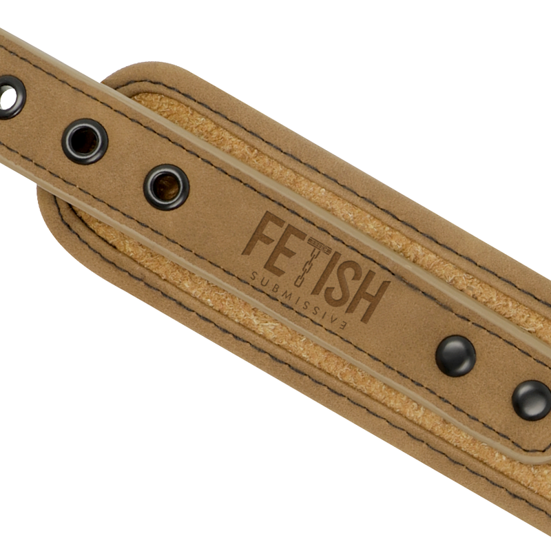 FETISH SUBMISSIVE ORIGIN - COLAR DE CORRENTE COM FORRO DE NEOPRENO