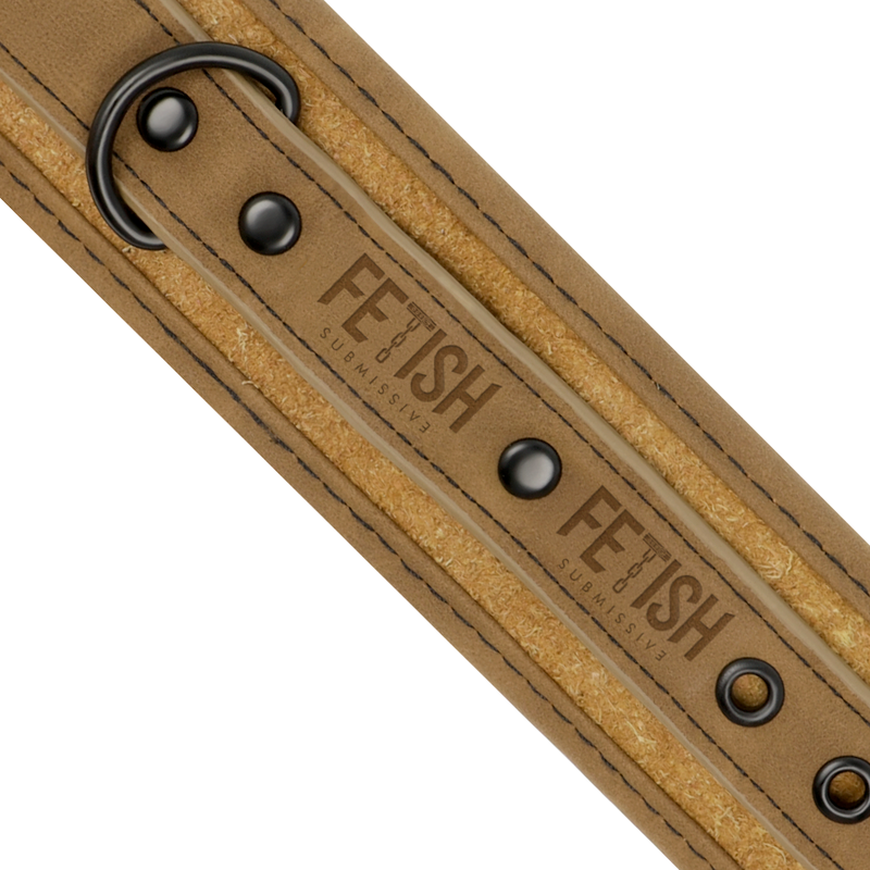 FETISH SUBMISSIVE ORIGIN - PUNKOS DE TORNOZELO DE COURO VEGANO COM FORRO DE NEOPRENE
