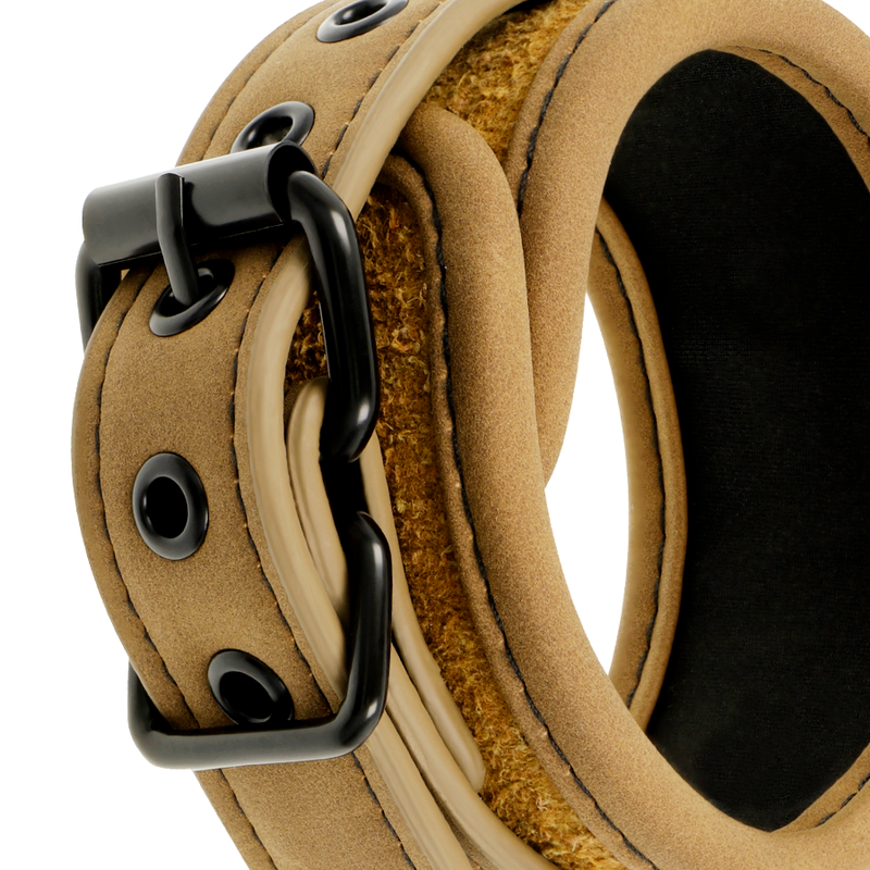 FETISH SUBMISSIVE ORIGIN - PUNKOS DE TORNOZELO DE COURO VEGANO COM FORRO DE NEOPRENE