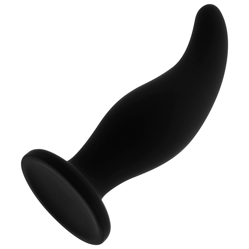OhMama - Plug Anal Curvo de Silicona Ponto G 12 Cm
