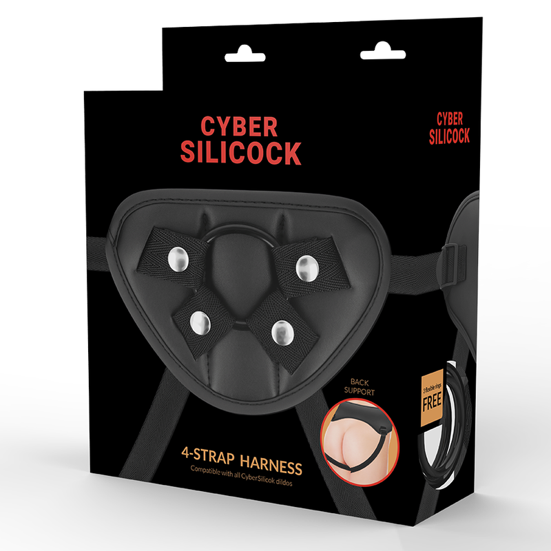 Cyber ​​Silicock - Arnês de Cinta Com 3 Anéis Grátis
