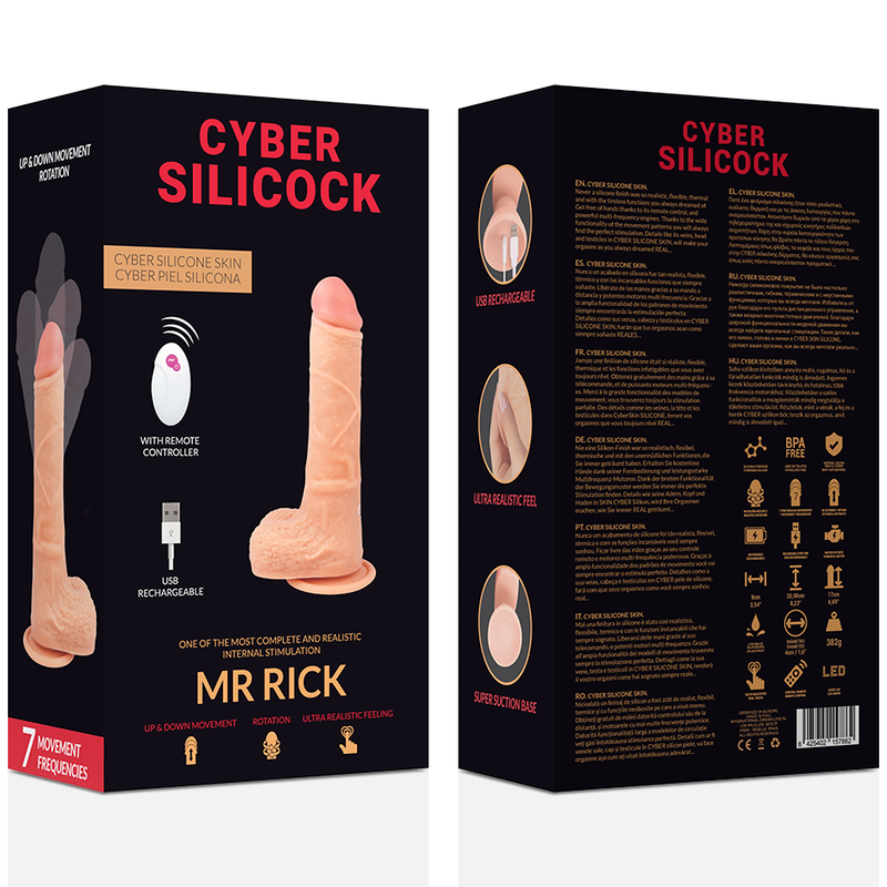 CYBER SILICOCK - REALISTA COM CONTROLO REMOTO MR RICK 20.9 CM -Ø- 4 CM - Sex Shop Sexy