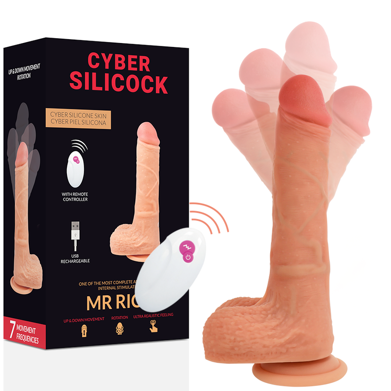 CYBER SILICOCK - REALISTA COM CONTROLO REMOTO MR RICK 20.9 CM -Ø- 4 CM - Sex Shop Sexy