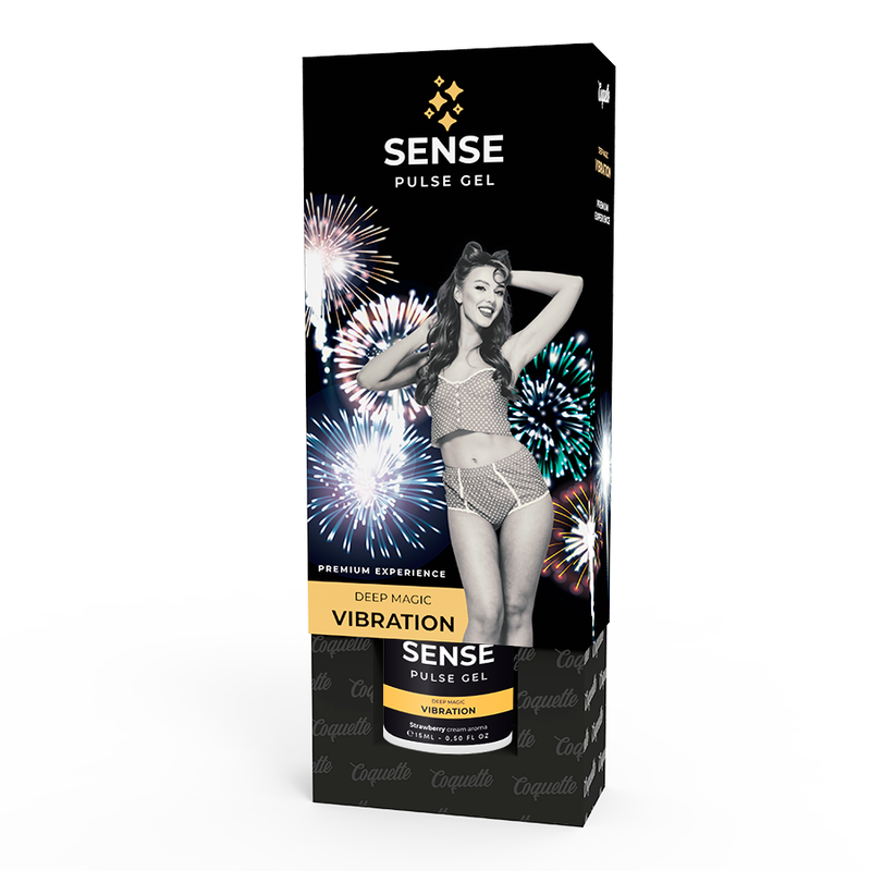 COQUETTE CHIC DESEO - GEL VIBRADOR PULSE MORANGO LÍQUIDO PREMIUM 15ML