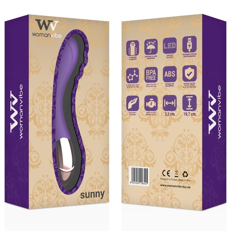WOMANVIBE - SUNNY VIBRADOR DE SILICONA RECARREGÁVEL