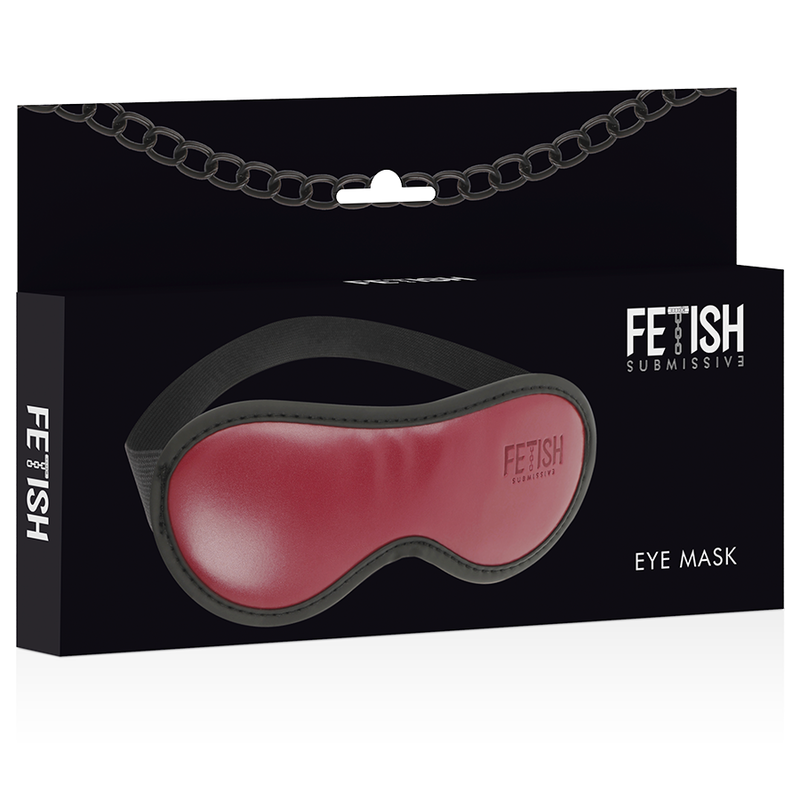 FETISH SUBMISSIVE DARK ROOM - MSCARA DE COURO VEGANO COM FORRO DE NEOPRENO